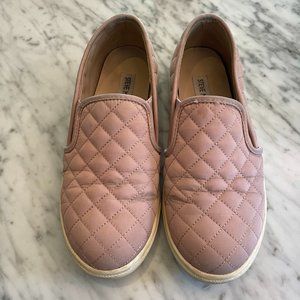Steve Madden Pink Quilted Slip Ons - Size 7.5